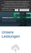 How metacomp.de looks like on a mobile device such as an iPhone.
