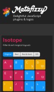 How metafizzy.co looks like on a mobile device such as an iPhone.