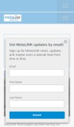 How metalink.net looks like on a mobile device such as an iPhone.