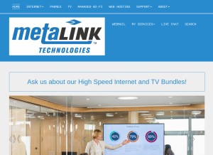 How metalink.net looks like on a tablet such as an iPad.