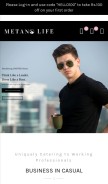 How metanolife.com looks like on a mobile device such as an iPhone.