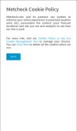 How metcheck.com looks like on a mobile device such as an iPhone.
