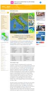 How meteo-allerta.it looks like on a mobile device such as an iPhone.