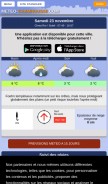 How meteo-chamrousse.com looks like on a mobile device such as an iPhone.