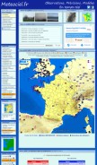 How meteociel.fr looks like on a mobile device such as an iPhone.