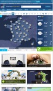 How meteoconsult.fr looks like on a mobile device such as an iPhone.