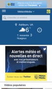 How meteomedia.com looks like on a mobile device such as an iPhone.