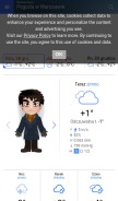 How meteoprog.pl looks like on a mobile device such as an iPhone.