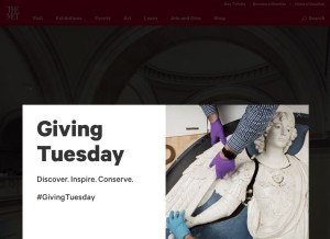 How metmuseum.org looks like on a tablet such as an iPad.