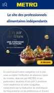 How metro.fr looks like on a mobile device such as an iPhone.