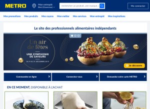 How metro.fr looks like on a tablet such as an iPad.
