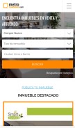 How metrocuadrado.com looks like on a mobile device such as an iPhone.