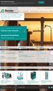 How metrohm.com looks like on a mobile device such as an iPhone.