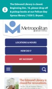 How metrolibrary.org looks like on a mobile device such as an iPhone.