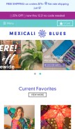 How mexicaliblues.com looks like on a mobile device such as an iPhone.