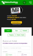 How mexicodestinos.com looks like on a mobile device such as an iPhone.