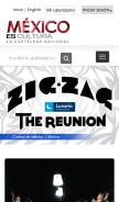How mexicoescultura.com looks like on a mobile device such as an iPhone.