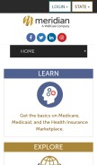 How mhplan.com looks like on a mobile device such as an iPhone.