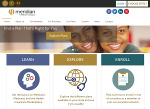 How mhplan.com looks like on a tablet such as an iPad.