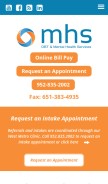 How mhs-dbt.com looks like on a mobile device such as an iPhone.