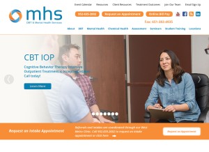 How mhs-dbt.com looks like on a tablet such as an iPad.