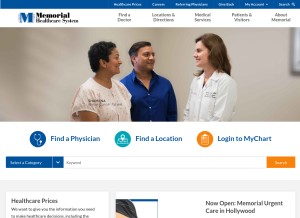 How mhs.net looks like on a tablet such as an iPad.