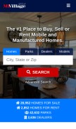 How mhvillage.com looks like on a mobile device such as an iPhone.