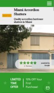 How miami-accordionshutters.com looks like on a mobile device such as an iPhone.