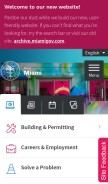 How miamigov.com looks like on a mobile device such as an iPhone.
