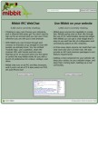 How mibbit.com looks like on a mobile device such as an iPhone.