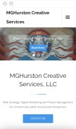 How michaelghurston.com looks like on a mobile device such as an iPhone.