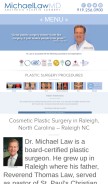 How michaellawmd.com looks like on a mobile device such as an iPhone.