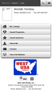 How michelletremblay.com looks like on a mobile device such as an iPhone.