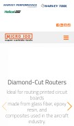 How micro100.com looks like on a mobile device such as an iPhone.