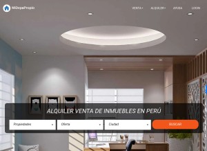 How midepapropio.com looks like on a tablet such as an iPad.
