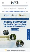 How midwestponds.com looks like on a mobile device such as an iPhone.