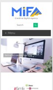 How mifamedia.com looks like on a mobile device such as an iPhone.