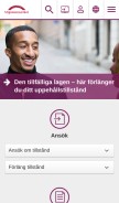 How migrationsverket.se looks like on a mobile device such as an iPhone.