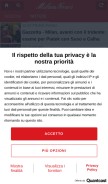 How milannews.it looks like on a mobile device such as an iPhone.