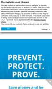 How milestonesys.com looks like on a mobile device such as an iPhone.