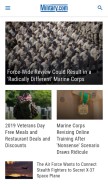 How military.com looks like on a mobile device such as an iPhone.