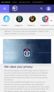 How millenium.org looks like on a mobile device such as an iPhone.