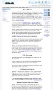 How milonic.com looks like on a mobile device such as an iPhone.