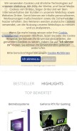 How mindfactory.de looks like on a mobile device such as an iPhone.