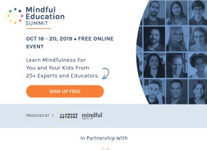 How mindfuleducationsummit.com looks like on a tablet such as an iPad.