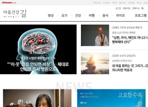 How mindgil.com looks like on a tablet such as an iPad.