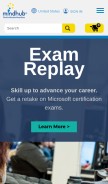 How mindhub.com looks like on a mobile device such as an iPhone.