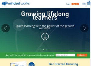 How mindsetworks.com looks like on a tablet such as an iPad.