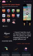 How mindsnacks.com looks like on a mobile device such as an iPhone.