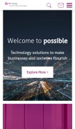 How mindtree.com looks like on a mobile device such as an iPhone.